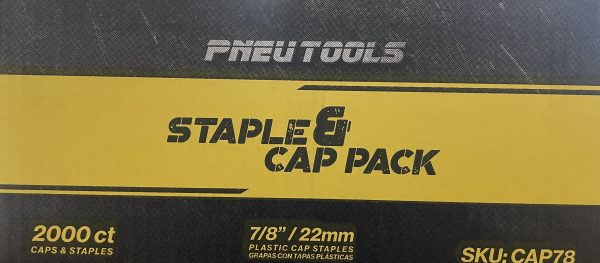 7/8" Plastic Cap Staple Pack - 2000ct